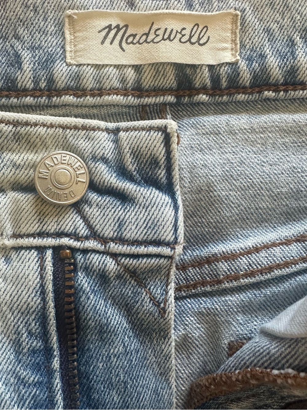 Madewell | Superwide-Leg Jeans Lafontaine Wash 100% Rigid Cotton Sz 28 EUC - Picture 8 of 15